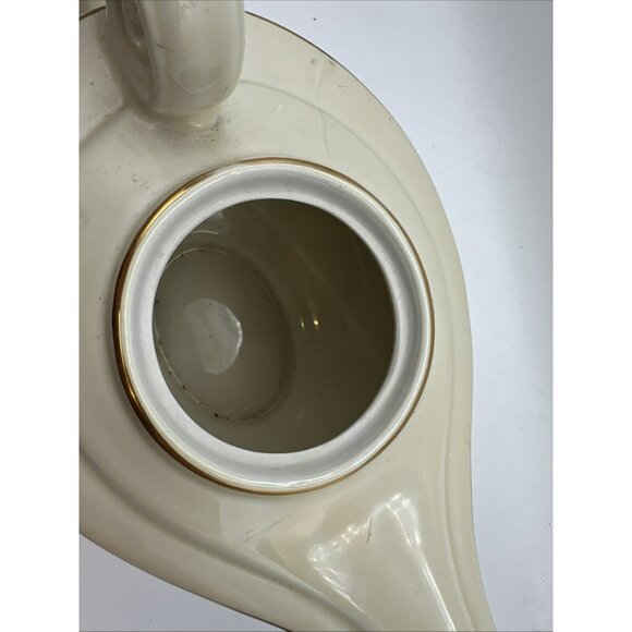 Aladdin Tea Pot Hall Autumn Leaf with Lid and Infuser Vintage MCM - Picture 7 of 15